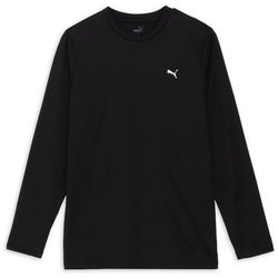 スタンダード 長袖 Tシャツ STANDARD LS TEE 525182 01 PUMA Black Mサイズ [フィットネス 長袖シャツ メンズ]