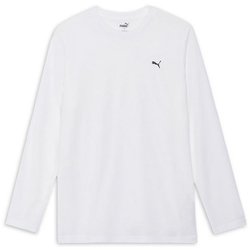 スタンダード 長袖 Tシャツ STANDARD LS TEE 525182 02 PUMA White Mサイズ [フィットネス 長袖シャツ メンズ]