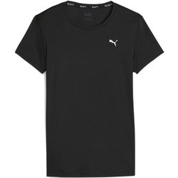 ウィメンズ ランニング テック ラン フェイバリット ヴェロシティ 半袖 Tシャツ 525463 01 PUMA Black Lサイズ [ランニングウェア シャツ レディース]