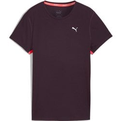 ウィメンズ ランニング テック ラン フェイバリット ヴェロシティ 半袖 Tシャツ 525463 44 Midnight Plum Lサイズ [ランニングウェア シャツ レディース]