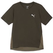 ランニング テック RF 半袖 Tシャツ 526150 70 Dark Olive Sサイズ [ランニングウェア シャツ ユニセックス]