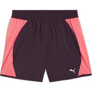 ウィメンズ ランニング テック ラン フェイバリット ヴェロシティ 5 ショーツ 526307 44 Midnight Plum-Sunset Glow Sサイズ [ランニングウェア ショートパンツ レディース]