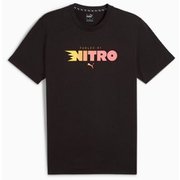 グラフィック ラン ニトロ 半袖 Tシャツ 526392 01 PUMA Black Sサイズ [ランニングウェア シャツ メンズ]
