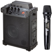 MM-SPAMP17 [拡声器 ワイヤレスマイク スピーカー 小型 充電式 バッテリー内蔵 ワイヤレスマイク付属 36W]