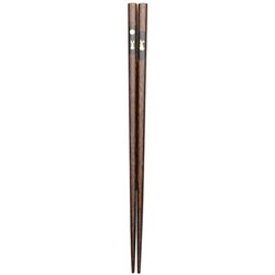 抗菌食洗箸 満月うさぎ 約23cm 黒 Z-1090
