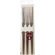 食洗箸 先角三十段 約22.5cm 3膳 ブルー イエロー レッド T-54