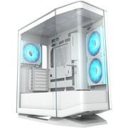 FV270 RGB White E-ATXマザーボード対応 ミドルタワーPCケース ARGBファン4基標準搭載 CGR-58M6W-RGB
