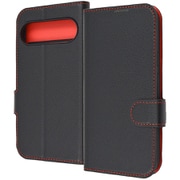 RT-GP9PELC1/BR [Google Pixel 9/9 Pro用 Like standard 耐衝撃 手帳型レザーケース シンプル マグネット/ブラック/レッド]