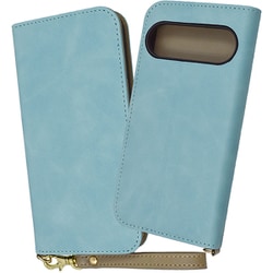 IN-GP9PDML1/A [Google Pixel 9/9 Pro用 耐衝撃 手帳型レザーケース Raffine/ブルー]