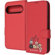 IJ-AGP9PELC1R/MT47 [Google Pixel 9/9 Pro用 ムーミン/手帳型レザーケース シンプル マグネット/リトルミイとお花_3]