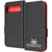 IJ-IGP9PELC1BR/DY3 [Google Pixel 9/9 Pro用 猫のダヤン/手帳型レザーケース シンプル マグネット/ダヤン_WACHIFIELDロゴ]