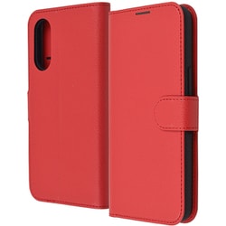 RT-ARW2ELC1/R [arrows We2用 Like standard 耐衝撃 手帳型レザーケース シンプル マグネット/レッド]