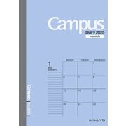 2025年 キャンパスダイアリー(Campus Diary)B6 マンスリー スタンダードタイプ ブルー ニ-CMB-B6-25