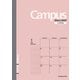 2025年 キャンパスダイアリー（Campus Diary）A5 マンスリー スタンダードタイプ ピンク ニ-CMP-A5-25