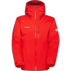 アルトガイド ハードシェル フード ジャケット メン Alto Guide HS Hooded Jacket Men 1010-29561 3778 mammut red Sサイズ(日本：Mサイズ) [防水ジャケット メンズ]