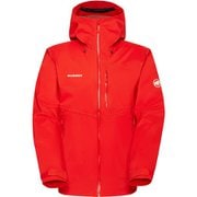 アルトガイド ハードシェル フード ジャケット メン Alto Guide HS Hooded Jacket Men 1010-29561 3778 mammut red Mサイズ(日本：Lサイズ) [防水ジャケット メンズ]