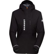 エナジー トレイルラン ハードシェル フーデッド ジャケット アジアンフィット Aenergy TR HS Hooded Jacket AF Women 1010-29990 0001 black Mサイズ(日本：Lサイズ) [アウトドア 防水ジャケット レディース]