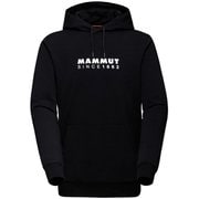 マムートMLフーディ メン ロゴ Mammut ML Hoody Men Logo 1014-04671 0047 black-white Mサイズ(日本：Lサイズ) [アウトドア パーカー メンズ]