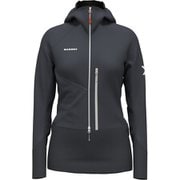 アイガースピード ML ハイブリッド ハーフジップフーディー ウィメン Eiger Speed ML Hybrid Half Zip Hoodie Women 1014-05810 5924 night Sサイズ(日本：Mサイズ) [ソフトシェルジャケット レディース]