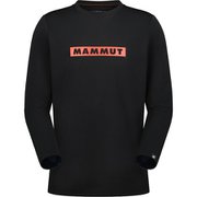 キューディー ロゴ プリント ロングスリーブ Tシャツ アジアンフィット メン QD Logo Print Longsleeve T-shirts AF Men 1016-01030 00778 black-mammut red PRT2 Mサイズ(日本：Lサイズ) [アウトドア カットソー メンズ]