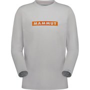 キューディー ロゴ プリント ロングスリーブ Tシャツ アジアンフィット メン QD Logo Print Longsleeve T-shirts AF Men 1016-01030 00781 platinum-dark tangerine PRT2 Mサイズ(日本：Lサイズ) [アウトドア カットソー メンズ]
