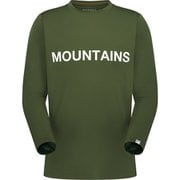 キューディー ロゴ プリント ロングスリーブ Tシャツ アジアンフィット メン QD Logo Print Longsleeve T-shirts AF Men 1016-01030 40297 dark marsh PRT4 Mサイズ(日本：Lサイズ) [アウトドア カットソー メンズ]