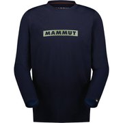 キューディー ロゴ プリント ロングスリーブ Tシャツ アジアンフィット メン QD Logo Print Longsleeve T-shirts AF Men 1016-01030 50612 marine-marsh PRT2 Mサイズ(日本：Lサイズ) [アウトドア カットソー メンズ]