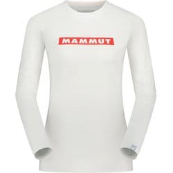 キューディー ロゴ プリント ロングスリーブ Tシャツ アジアンフィット ウィメン レディース カットソー white-mammut red PRT2（00758） Sサイズ（日本：Mサイズ） 1016-01040
