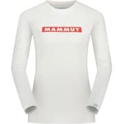 キューディー ロゴ プリント ロングスリーブ Tシャツ アジアンフィット ウィメン レディース カットソー white-mammut red PRT2(00758) Mサイズ(日本:Lサイズ) 1016-01040