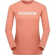 キューディー ロゴ プリント ロングスリーブ Tシャツ アジアンフィット ウィメン レディース カットソー quarz dust-white PRT2(3786) Mサイズ(日本:Lサイズ) 1016-01040