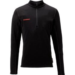 エナジー ミッドレイヤー ハーフ ジップ プル アジアンフィット メン クラシック Aenergy ML Half Zip Pull AF Men Classic 1016-01660 0001 black Sサイズ(日本：Mサイズ) [アウトドア カットソー メンズ]