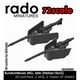 RDM72S06 1/72 WWII ドイツ ヘッツァー駆逐戦車/III/IV号突撃砲用車内操作式機銃 後期タイプ 3Dプリント製 2個入 [プラモデル用パーツ]