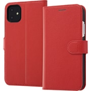 RT-P21NELC1/R [iPhone 11/XR用 Like standard マグネットベルト シンプル 手帳型レザーケース/レッド]