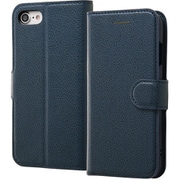 RT-P24NELC1/DN [iPhone SE（第3世代）/SE（第2世代）/8/7用 Like standard マグネットベルト シンプル 手帳型レザーケース/ダークネイビー]