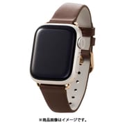 AW-41BDLJBR [アップルウォッチ バンド Apple Watch SE （第2世代/第1世代）/Series 10/9/8/7/6/5/4/3/2/1 [42 41 40 38mm] レザー ベルト スリム ＆me ココアブラウン]