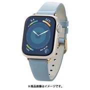 AW-41BDLJBU [アップルウォッチ バンド Apple Watch SE （第2世代/第1世代）/Series 10/9/8/7/6/5/4/3/2/1 [42 41 40 38mm] レザー ベルト スリム ＆me ダスティブルー]