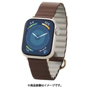 AW-41BDLMAGBR [アップルウォッチ バンド Apple Watch SE （第2世代/第1世代）/Series 10/9/8/7/6/5/4/3/2/1 [42 41 40 38mm] レザー マグネット ベルト ＆me ココアブラウン]