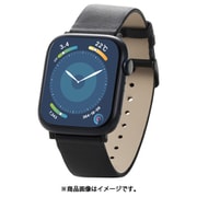 AW-45BDLBK [アップルウォッチ バンド Apple Watch Ultra 2/SE 第2世代/Series 10/9/8/7/6/5/4/3/2/1 [49 46 45 44 42mm] レザー ベルト ブラック]