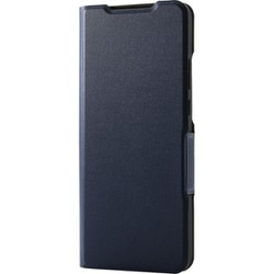 PM-R242PLFUNV [motorola edge 40 neo ケース レザー カバー 手帳型 マグネット フラップ 衝撃吸収 超軽量 薄型 スタンド機能付 UltraSlim ネイビー]