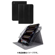 11インチ iPad Pro (M4) 2024年 用 ケース レザー カバー 手帳型 ApplePencil収納&充電可 ペンスタンド機能付 スリープ対応 マグネット フラップ フリーアングル 360度回転 スタンド機能 衝撃吸収 ブラック TB-A24PMSA360BK