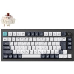 Q1 Max QMK/VIA ワイヤレス カスタム・メカニカルキーボード - RGB - JIS配列（テンキーレス）- カーボンブラック / Gateron Jupiter スイッチ（ホットスワップ）茶軸 Q1M-M3-JIS