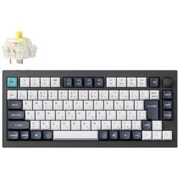 Q1 Max QMK/VIA ワイヤレス カスタム・メカニカルキーボード - RGB - JIS配列（テンキーレス）- カーボンブラック / Gateron Jupiter スイッチ（ホットスワップ）バナナ軸 Q1M-M4-JIS