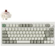 Q1 Max QMK/VIA ワイヤレス カスタム・メカニカルキーボード - RGB - JIS配列(テンキーレス)- シェルホワイト / Gateron Jupiter スイッチ(ホットスワップ)茶軸 Q1M-P3-JIS