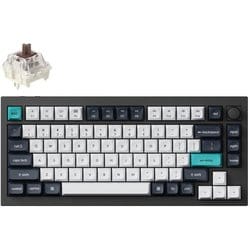 Q1 Max QMK/VIA ワイヤレス カスタム・メカニカルキーボード - RGB - US配列（テンキーレス）- カーボンブラック / Gateron Jupiter スイッチ（ホットスワップ）茶軸 Q1M-M3-US