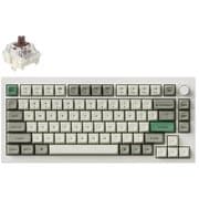 Q1 Max QMK/VIA ワイヤレス カスタム・メカニカルキーボード - RGB - US配列(テンキーレス)- シェルホワイト / Gateron Jupiter スイッチ(ホットスワップ)茶軸 Q1M-P3-US