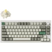 Q1 Max QMK/VIA ワイヤレス カスタム・メカニカルキーボード - RGB - UIS配列(テンキーレス)- シェルホワイト / Gateron Jupiter スイッチ(ホットスワップ)バナナ軸 Q1M-P4-US