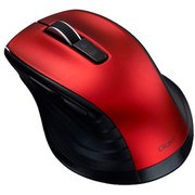 Bluetooth静音5ボタンBlueLEDマウス レッド MUS-BKF228R