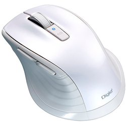 Bluetooth静音5ボタンBlueLEDマウス ホワイト MUS-BKF228W