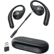 完全ワイヤレスイヤホン オープンイヤー/ノイズキャンセリング/Bluetooth対応 ブラック EMEET AirFlow E2053