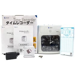 清掃済 TOKAIZ タイムレコーダーTR-001s 6欄印字 カード18枚付 ヨドバシ.com - トカイズ TOKAIZ タイムレコーダー 6欄 黒/赤
